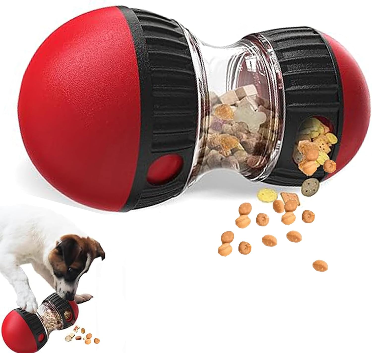 Dog Treat Puzzle Toy - Dog Toys & Adjustable Slow Feeder