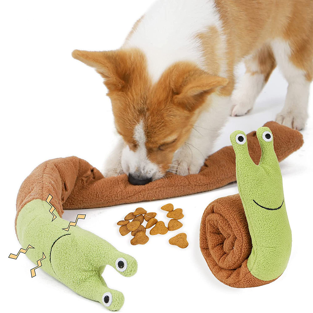 Dog Treat Puzzle Toy - Dog Cat Snail Sniffing Puzzle Toy