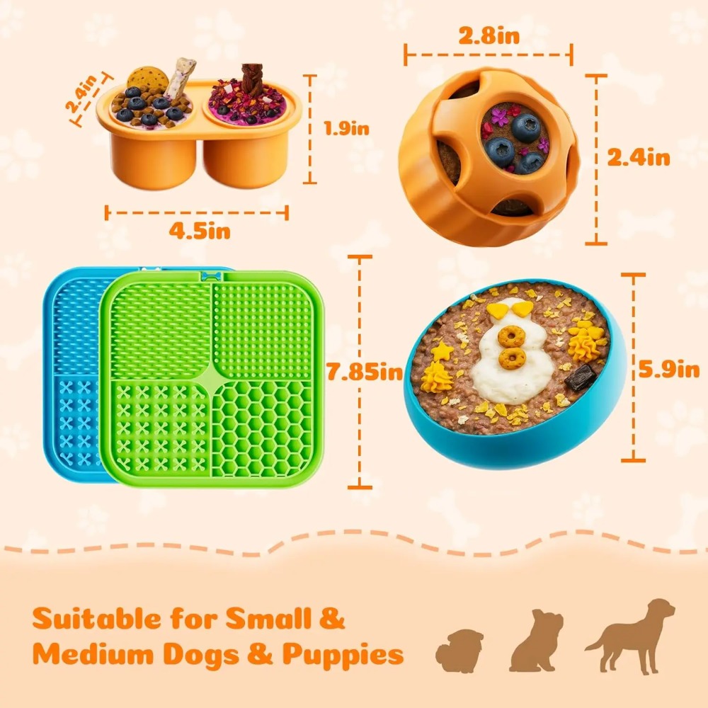 Dog Enrichment Toys 6 Pack Lic - Dog Treat Puzzle Toy recension och pris