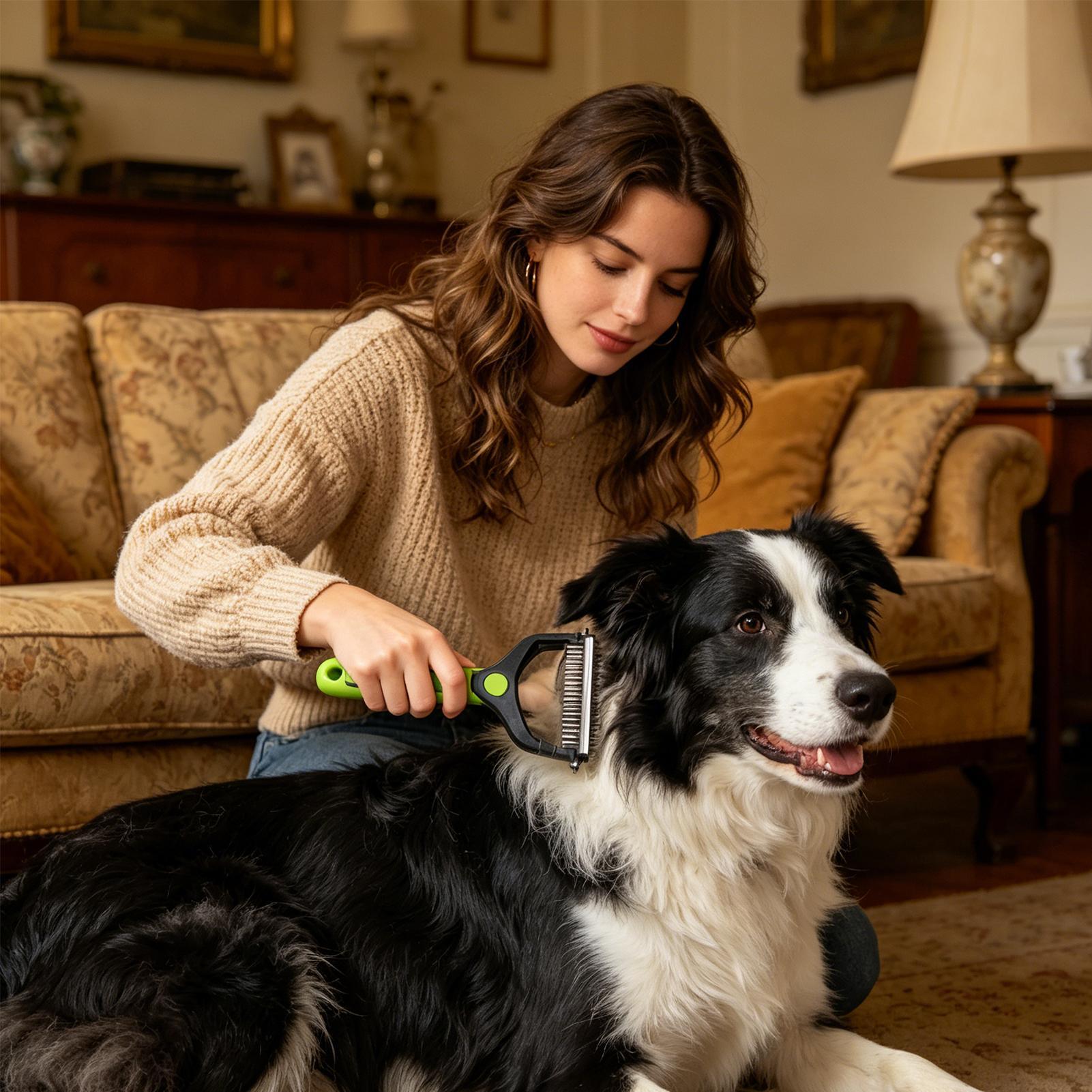 Dog Shedding Brush Double-side - Pet Supplies Vet recension och pris