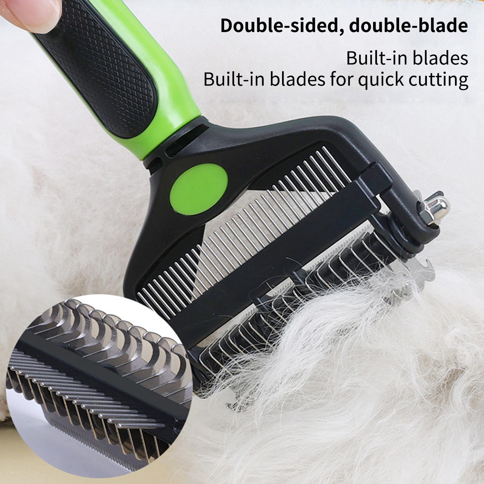Dog Shedding Brush Double-side - Pet Supplies Vet recension och pris